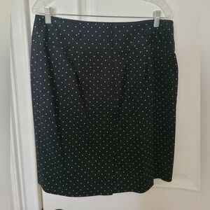 Liz Claiborne Black Polka-dot Skirt